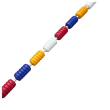 JDXQBLD Pool Safety Divider Swim Lane Line,60Ft Pool Break Waves Safety Rope,with 5 Floats Swimming Pools Buoy Line for Shallow Beaches/Hot Springs，Nylon Rope 50ft/15m