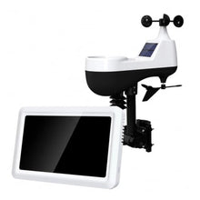 Rain Gauge Outdoor, Digital Weather Station Anemometer Rain Gauge(White)