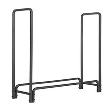 WXPWAMZ Firewood Storage Rack Firewood Racks Heavy Duty Log Rack Indoor/Outdoor Fire Wood Storage Black Steel Firewood Log Holder for Outdoors