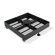 OROTLECT 660 Lbs High Capacity Heavy-duty Cantilever Offset Patio Umbrella Base With 4 Lockable Wheels Steel Weighted Base