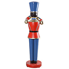 Design Toscano 6 Foot Tall Nutcracker Ballet Trumpeting Toy Soldier Holiday Decor Full Color