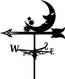 Weather Vane Metal Weathervane Retro Farm Scene Garden Stake Wind Direction Indicator Durable Garden Decorations Wind Vane (Color 5) (Color 2)