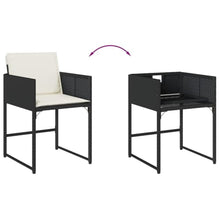 AMBERARD Patio Dining Set Set of 10 Black Furniture Set