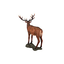 Design Toscano NE130058 Red Deer Buck Statue with Base Grande Full Color