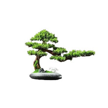 HCZKIUJ Bonsai Simulation Welcome Pine with Decorations Ornaments Home Living Room Potted Plants Desktop Plant