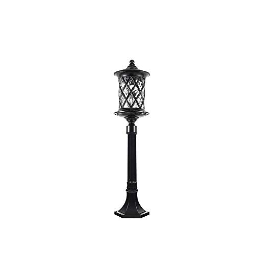 Lights Outdoor Vintage European Aluminum Tradition Victoria Garden Patio Lawn Lamp Column Light Retro E27 Glass Lantern Outdoor IP55 Waterproof Floor Lamp Decoration Pillar Street Post Light Column La
