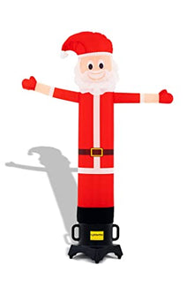 LookOurWay Air Wavers Inflatable Tube Man Set - 6ft Santa Air Waver with Air Dancer Blower - Inflatable Advertising Tube Guy with Flapping Waving Arm - Christmas and Holidays - Outdoor Business Sign