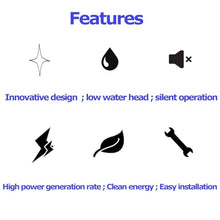 OLONETO 1500W Portable Hydroelectric Generator Kit With Magnetic Levitation Technology - Low Head Water Turbine System For Off-Grid Power, Stable Clean Energy Solution
