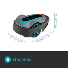 GARDENA 15010-20 SILENO Life - Automatic Robotic Lawn Mower, with Bluetooth app and Boundary Wire, The quietest in its Class, for lawns up to 16,200 Sq Ft, Made in Europe, Grey