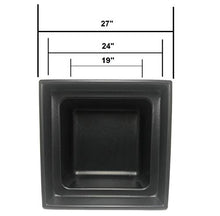 CUSTOM PRO 24x24 INCH Heavy Duty Fountain and Waterfall Basin Reservoir for DIY Water Features is Durable, Sturdy and Versatile, Has Pump Access Door, Will Not Rust