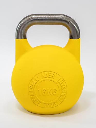 Ader Sporting Goods Pro-grade Int'l Kettlebell Set - 8-32kg (Pink, Blue, Yellow, Green, Orange, Purple, Red)