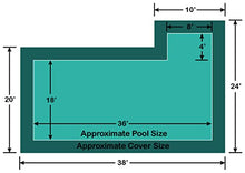 18' x 36' Rectangle with 4' x 8' Right Flush Step Ultra-Loc III Solid In-Ground Pool Safety Cover