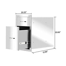 51.69 x 32.99 x 52.98) cm(L x W x H) Outdoor Kitchen Drawers Stainless Steel BBQ Drawers for Outdoor Kitchen BBQ Island WIDE APPLICATION