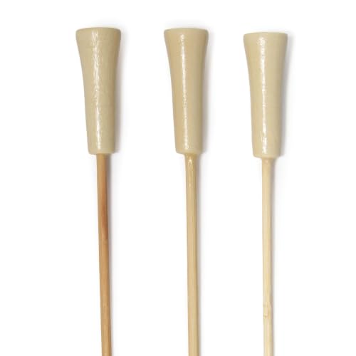 BambooMN Decorative Golf Tee Bamboo Cocktail Sandwich Skewer Picks - 6.75" - Natural - 10,000 Pieces