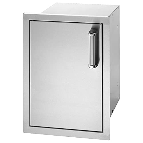 Fire Magic Premium Flush 14-inch Left-hinged Enclosed Cabinet Storage with Drawers with Soft Close - 53820sc-l