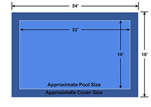16' x 32' Rectangle Ultra-Loc III Solid Blue In-Ground Pool Safety Cover