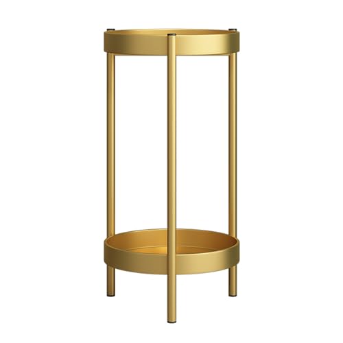 2 Tier Stand for Indoor Outdoor, Plant Stand Indoor Outdoor Metal Plant Rack Organizer Plant Rack,Display Shelf Racks for Home Garden Office