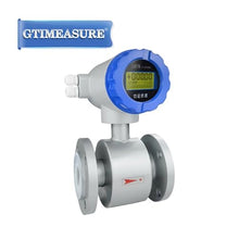 Water Flow Meter, 0.5% High Accuracy Electromagnetic Flow Meter for Juice Milk Beer Sewage Waste Water Electronic Integrated Flow Meter 4-20mA,for Outdoor Garden Hose Watering(DN25)