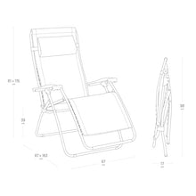 Lafuma Zen Edition Batyline Multi-Position Relaxation Chair Set, Grey