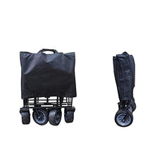 5sssallefaa Heavy Duty 4-Wheel Pull Along Beach Wagon Foldable Garden Cart