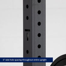 Titan Fitness X-3 Series Tall Bolt-Down Power Rack with Weight Holders 24-in Depth Black