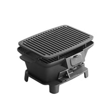 Barbecue Grill, Charcoal Grills, Portable Mini Charcoal Grill Desk Tabletop Outdoor All Cast Iron Smoker Grill for Picnic Garden Terrace Camping Travel