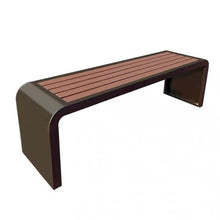 Sunyongfly Outdoor Garden Bench, Stainless Steel Bench,Park Bench,Wooden seat, for Squares, Parks, and Residential Areas(Size:120cm)