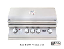 Lion BBQ Premium 7-Piece 32" Natural Gas Grill Set: Ready-to-Use with Included Hoses & Vent