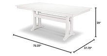 Trex Outdoor Furniture™ Farmhouse Trestle 37" x 72" Dining Table in Classic White