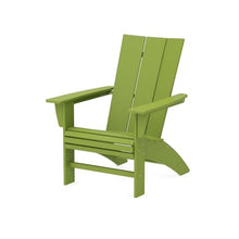 POLYWOOD Modern Adirondack Chair – All-Weather Outdoor Lawn Adirondack Chairs – HDPE, Fade-Resistant & Durable Outdoor Furniture – For Patio, Deck & Fire Pit Chairs – Lime