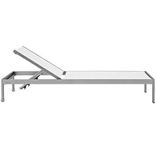 Shore Outdoor Patio Chaise Lounge Set - Sleek Design, Aluminum Frame, Clear Wheels, Non-Marking Foot Caps - 4 Chairs Included