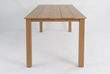 GDFStudio 68.9" Outdoor Dining Table with Umbrella Hole, HIPS Patio Dining Table for Backyard, Deck, Garden and Outdoor Dining, Wood-Look Rectangular Table, Teak