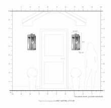 Livex Lexington 3 Light Outdoor Wall Lantern Natural Brass