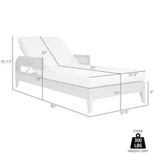 Armen Living Orbit Modern Outdoor Patio Chaise Lounge Chair Taupe