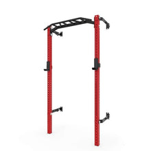 PRx Performance Profile® PRO Squat Rack with Kipping Pull Up Bar Red with Multi-Grip Bar