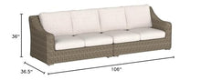 Signature Design by Ashley Beachcroft Outdoor Wicker Patio Loveseats Brown & Beige