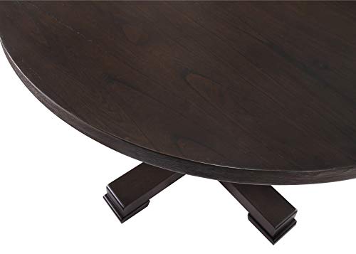 Carolina Chair & Table Carson 47" Round Pedestal Dining Table Espresso