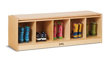 Jonti-Craft 90935JC 5 Section Bench Locker, Wheat Cushion