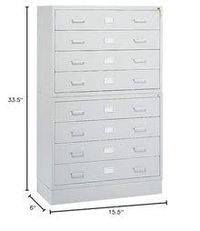 Safco Audio Video Media Cabinet Light Gray