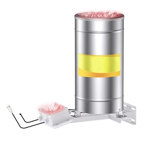 SKESTORE Heated Tipping Bucket Rain Bucket Precipitation Sensor, Rainfall Alarm Transmitters Stainless Steel Weather Station(0.5mm 0-5V)