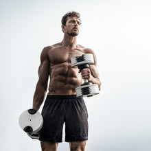 Gronk Fitness SMRTFT NUOBELL Adjustable Dumbbells 5-80 lbs Matte Black