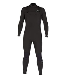 Billabong Mens 3/2mm Absolute Chest Zip Fullsuit GBS Wetsuit Black 23 Small