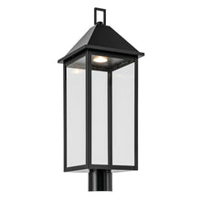 Kichler Prin 1-Light Outdoor DarkSky Post Light, Updated Traditional Light with Clear Glass in Black, for Walkway or Driveway (25" x 9" x 9"), 59161BKDS