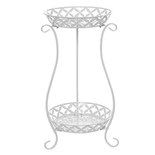 2 TiersFlower Pot Tray Floor Plant Stand for Indoor Balcony Garden Flower Pot Shelf (Color : OneColor, Size (Onecolor