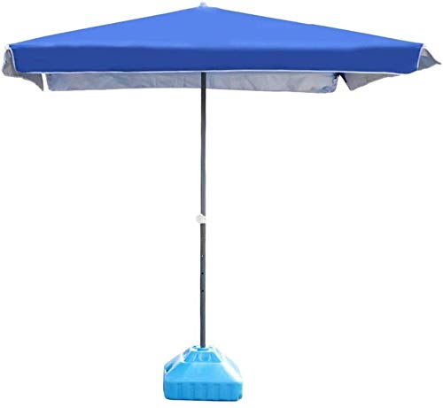 EUQKKWLOY Blue Rectangular Patio Umbrella - Durable Outdoor Market Table Umbrella for Garden Yard Beach Camping Poolside & Commercial Events - Stylish Sunshade Solution