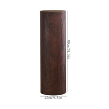 WOAITIANTIAN Vase Stand Vintage Distress Floor Ornament Base, Living Room Tea Room Round Wooden Pier
