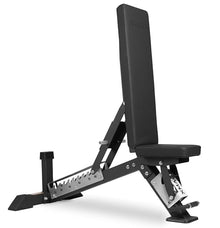 XMark Adjustable Weight Bench PreAssembled Mainframe Flat Incline Bench Black