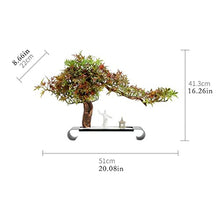 YXIANG56Q Fake Plants Simulation Bonsai Tree Artificial Plants Welcome Pine Decoration Home Office Living Room Decor, Height 16 Inch Bonsai Tree