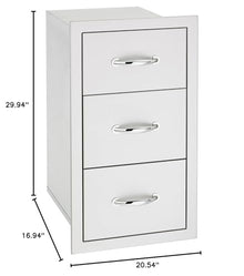 TrueFlame 17-Inch Triple Drawer