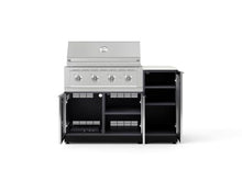 NewAge Products Classic Series 4PC Aluminum Slate Gray Modular Outdoor Kitchen Grill Island with 36" Performance Grill NG - 24"D x 52"W x 47.5"H